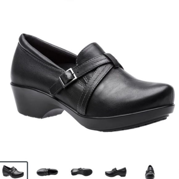 Abeo Shoes - Abeo Black Leather Buckle Mules